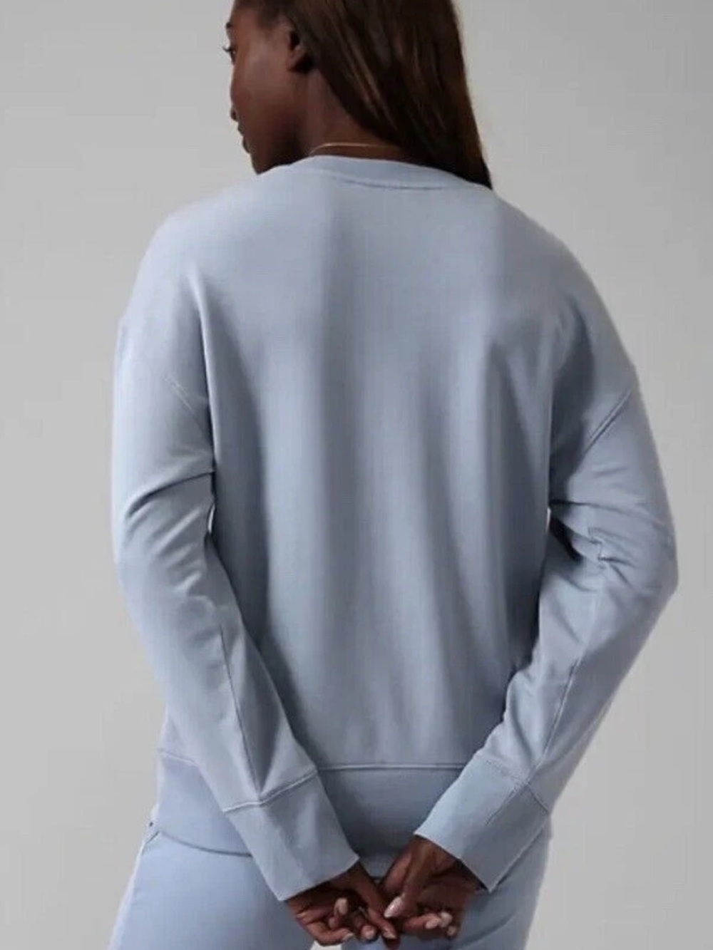 Athleta Balance Henley Sweatshirt Top - Picture 2 of 7